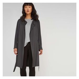 Joe Fresh Drapey Trench - Dark Grey